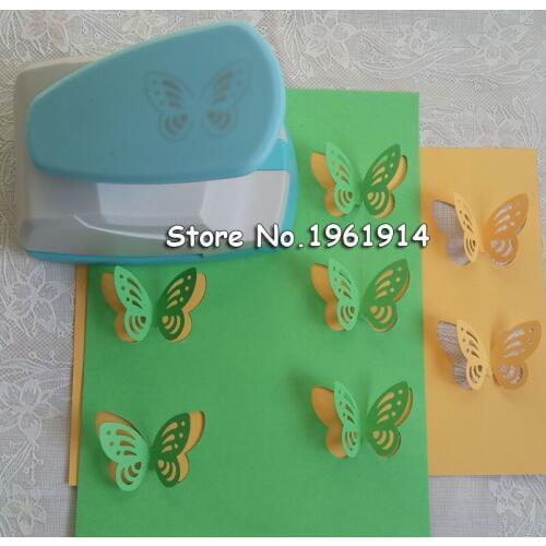 Free Shipping Large Size 4.32cm Stereoscopic 3D Butterfly Shape Punch Craft Scrapbook Paper Puncher Child DIY Tools Hole Punches