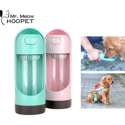 Hoopet Pet Dog Water Bottle Cat Water Feeder Water Fountain Convenient Storage Bowl