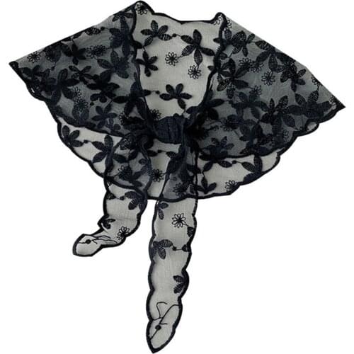 Summer Thin Sunscreen Fake Collar Lace Hollow Shawl False Collar Detachable Collars Women Skirt T-shirt Accessories