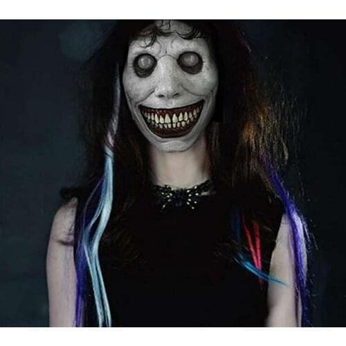 Halloween Horror Mask Demons Face Exorcist Smile Horror Clown Face Mask Halloween Cosplay Party Cosplaying Props Demon Masks