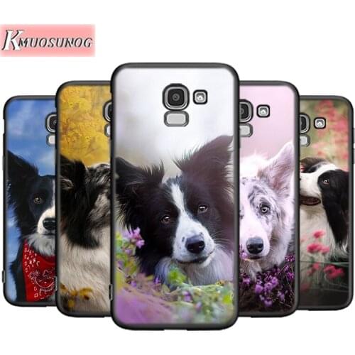 Border Collie Dog For Samsung Galaxy J8 J7 J6 J5 J4 J3 J2 Core Duo Prime Plus Star 2016 2017 2018 Soft Phone Case