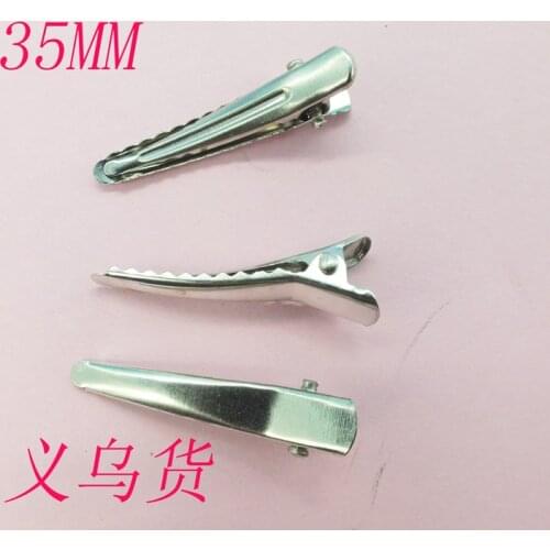 NEW !! 1000pcs/lot 35mm Fashion Hairpins Barrette Clip Findings Bobby Pin Gold Tone Flat Pad Fit DIY