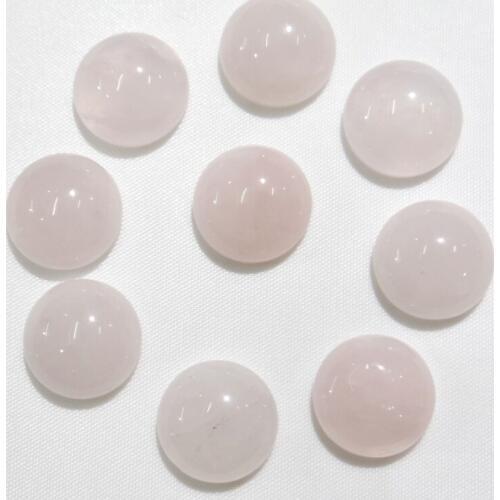 Wholesale 50pcs/10mm Natural Stone quartz crystal Round Cabochons beads For DIY Jewelry making Necklace bracelet Accessories