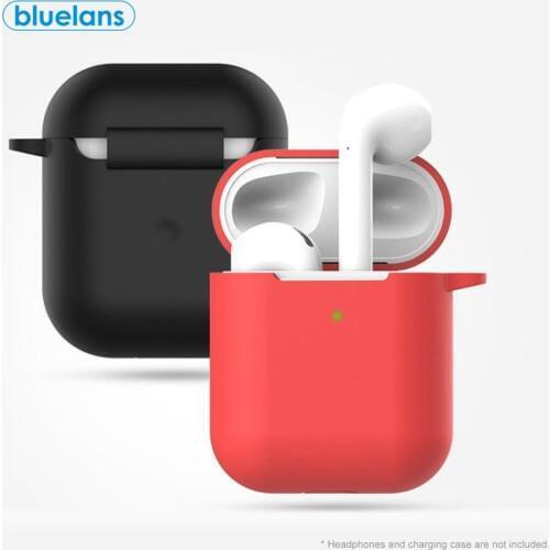 Portable Dust-proof Silicone Bluetooth Earphones Protective Storage Bag for AirPods 2