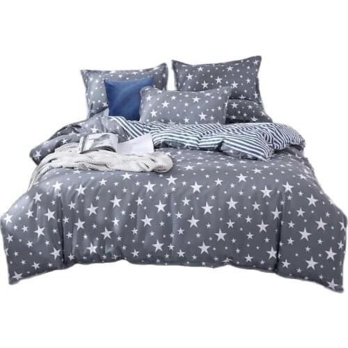 Star Bedding Duvet Cover Pillowcase Full King Queen Twin Size Set