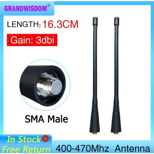 Walkie talkie Antenna UHF 400-470Mhz compatible for Motorola NAE6483 GP300 GP340 GP360 GP380 CP200 CP200D HT1250 EP450 EX500