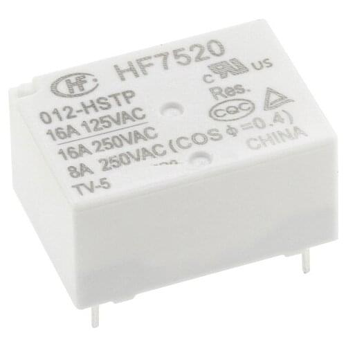 HOT NEW HF7520-005-HSTP HF7520-012-HSTP HF7520-024-HSTP HF7520 005 012 024 HSTP HF752005/012/024HSTP 5V 12V 24V relay 16A 4PIN