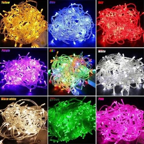 10m 100Led String Lights Christmas EU/US Plug 220V Led Garland Led String Lights Outdoor Christmas Lights 5zMM263