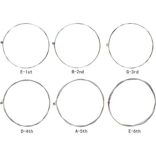 EW Series Carbon Steel Guitar Strings Electric Guitar Strings Set EW7300 Acoustic Guitar Strings Rainbow Colorful Guitar String