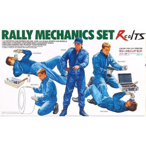 RealTS Tamiya #24266 1/24 Scale Model Car WRC Rally Mechanics & Tool Set Subaru Plastic Model Kit