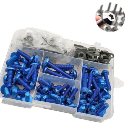 For Yamaha Tenere 700 TENERE XT1200Z SUPER TENERE FZ600 Universal Motorcycle Fairing Bolts Nuts Kit Body Fastener Clips Screw