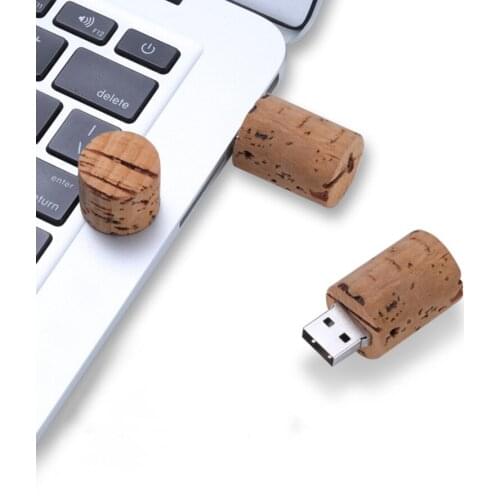 2021 Custom LOGO cork USB flash drive wood bottle plug pendrive 4G 8GB 16GB 32GB 64GB creative usb2.0
