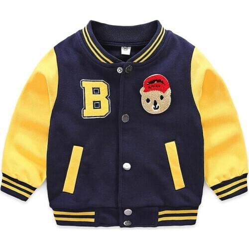 High-qualit spring autumn kids Cardigan Baseball Shirt coat casual fashion cotton boy girl clothes baby Button Children clothing