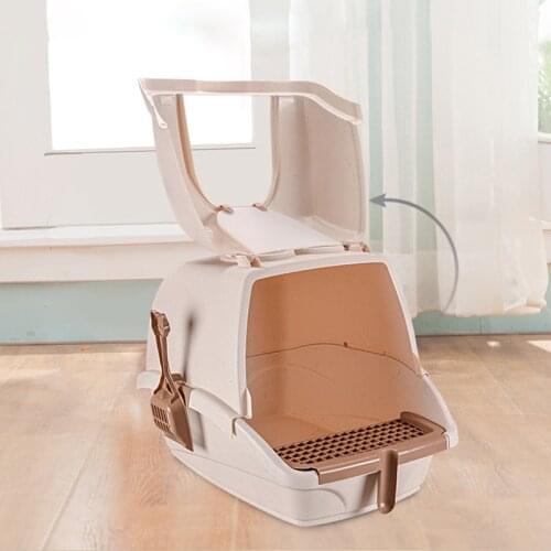 Cat Litter Box Cat Supplies Hooded Litter Box Cat Litter Box Large Litter Box Cat Poop Box Extra Large Fully Enclosed Splash-pro