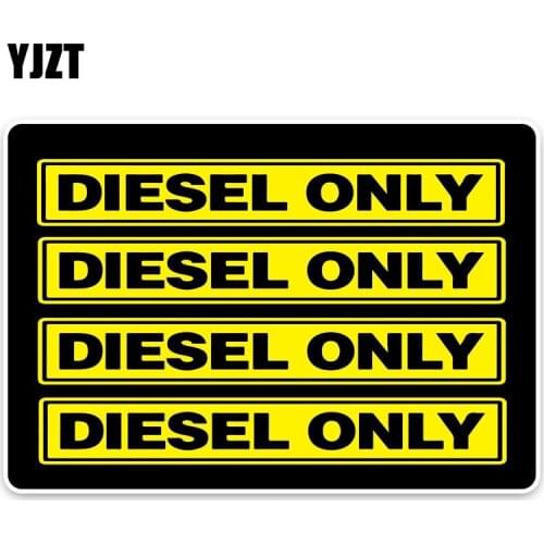 YJZT 13*9CM DIESEL ONLY Fashion Decoration Car-styling Car Sticker Decals Accessories C1-8263