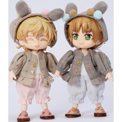 Obitsu11ob11azone12cu-poche beautiful knot pig Angie ob11 baby clothes princess suit