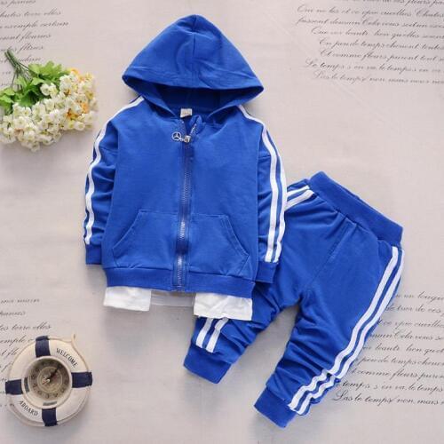 2019 Limited New Baby Boy Clothes Suits Spring Girl Clothing Sets Children Suit Sweatshirts+sports Pants Autumn Kids Set1-4y