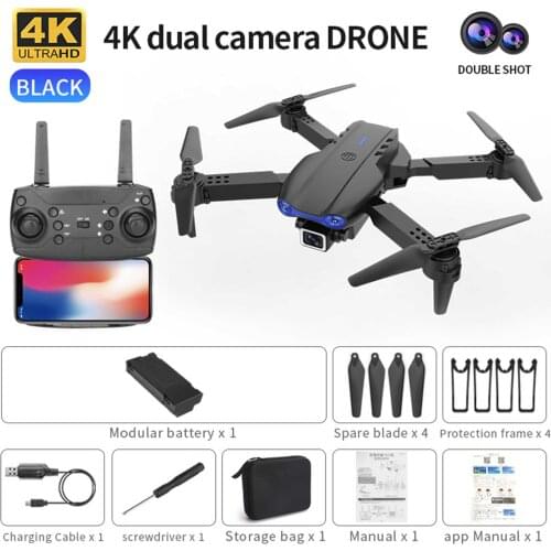 2021 NEW K3 Drone 4k HD Wide-angle Dual Camera 1080P WIFI Visual Positioning Height Keep Rc Drone Follow Me Rc Quadcopter Toys