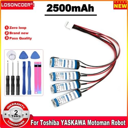 2500mAh HW0470360-A HW0470360 4x ER6V/3.6V PLC Server Lithium Battery Pack with Plug For Toshiba YASKAWA Motoman Robot