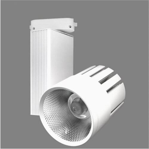 4pcs/lot 10W 20W 30W 35W 40W COB LED Track Light Bulb Cree chip spot light 85-265 Volt LED Wall Track Lighting Free shipping