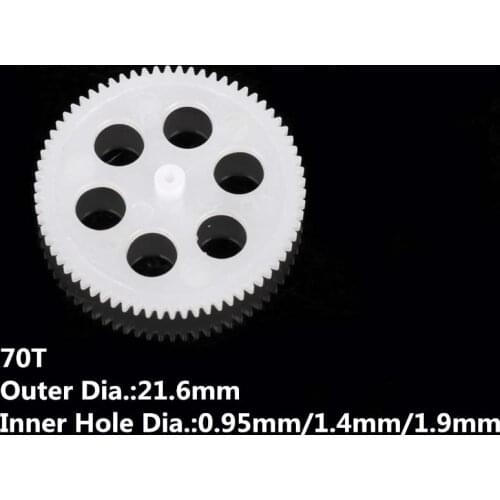 5PCS 0.3M 70T Hole 0.95mm 1.4mm 1.9mm 21.6mm Approx 2.2cm DIY R/C Spare Parts for RC Helicopter Quadcopter Aircraft Robot