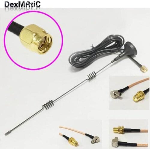800/850/900/1800/1900/2170 3G Antenna 5dBi magnetic base 3M cable SMA male + SMA Female To TS9 Male RG316 Cable 15cm 6inch