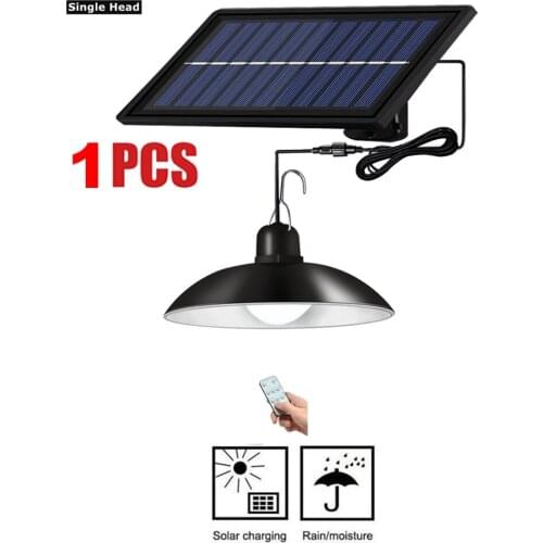 Retro Lampshade Waterproof Solar Pendant Light Outdoor Chandelier Solar Lamp White Light for Courtyard Christmas Decorati 3/6M c