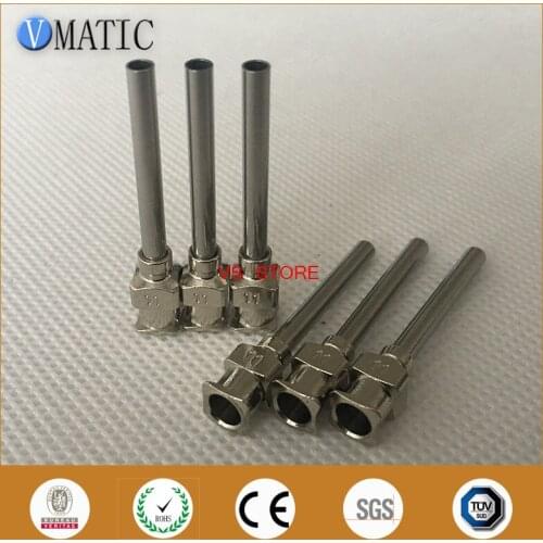 Free Shipping 12Pcs 1 Inch Tip Length 11G Blunt Stainless Steel Glue Dispensing Syringe Needle Glue Dispenser Needle Tips