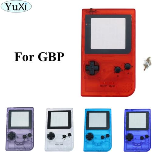 YuXi Full Housing Case Replacement Shell For Nintend for Gameboy Pocket for GBP Shell W/ Rubber Pads Buttons