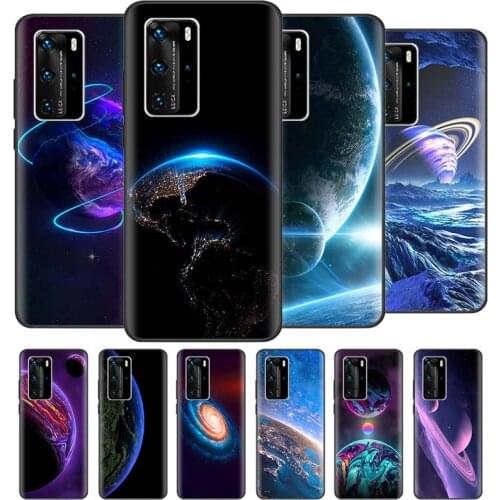 Star Space Gradient Case For Huawei P30 Pro P40 Lite E P Smart Z P20 Y6 Y7 Y9 2019 Honor 20 9X 8X Phone Coque 9A 9S 8S Y7a Funda