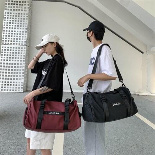 Travel Bags Large Capacity Oxford Duffel Bag Dry and Wet Separation with Independent Shoes Pocket Shoulder Sports Bag XA706M