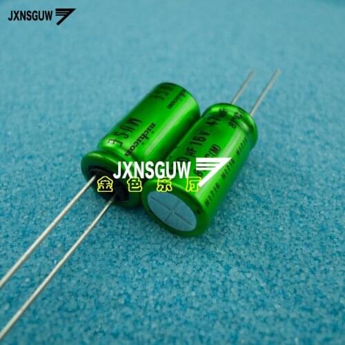 10PCS UES1C471MHM NICHICON MUSE BP 16V470UF 12.5X25MM Green Non Polar 470uF 16V Audio Electrolytic Capacitor ES 470uF/16V