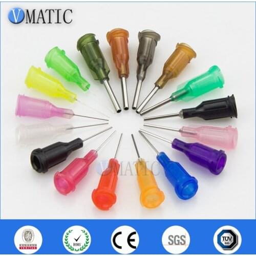 Free Shipping 1000 Pcs Industry Use Dispensing Needle 14G~27G, 0.5'' Tubing Length Luer Lock Blunt Dispense Needles 1/2 Inch