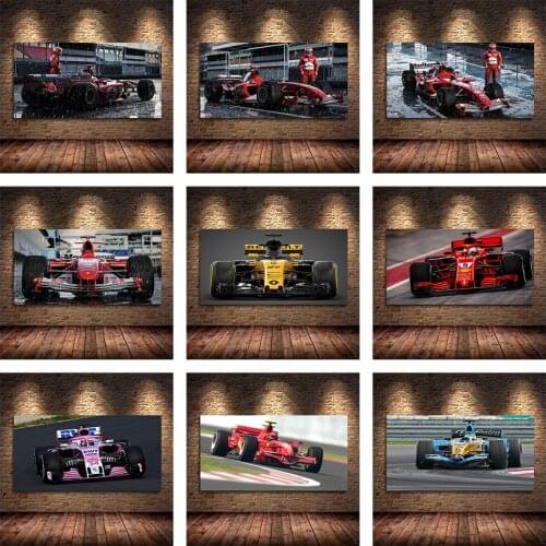 Ferraris F2004 Car F1 Racing Sport Cars Wall Art Poster And Prints Canvas Painting For Home Living Room Decor No Fram Cuadros