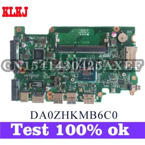 KLKJ DA0ZHKMB6C0 Laptop Motherboard For Acer Aspire ES1-111M ES1-111 Original Mainboard N2840/N2830 CPU