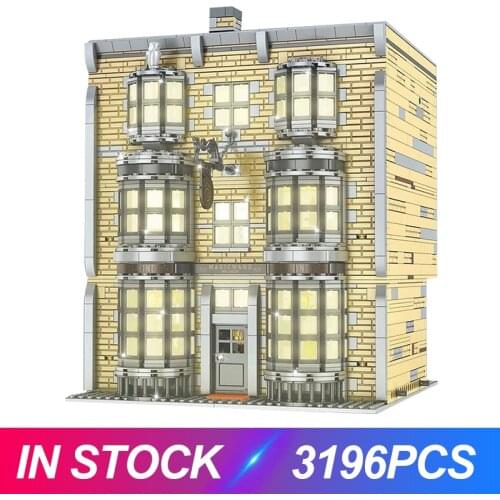 MOULD KING 16038 Streetview Building Blocks The Magic Wand Shop Model Assembly Bricks Toys For Kids Christmas Birthday Gifts