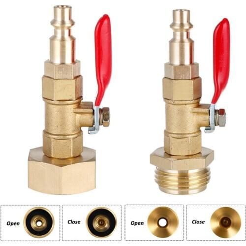 Winterize Quick Adapter Blowout Adapter with 1/4" Male Quick Plug & 3/4" Female Garden Hose Threading