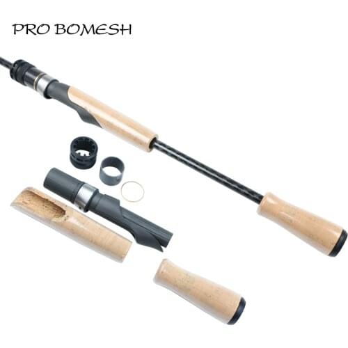Pro Bomesh 1Set Fuji VSS Reel Seat + 3A Grade Cork EVA Casting Handle Kit DIY Fishing Rod Accessory