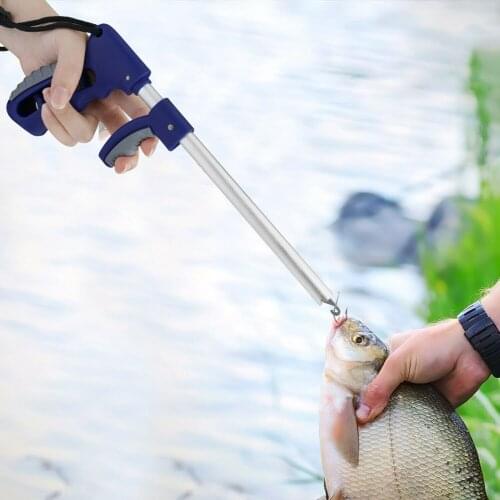 Fish Hook Remover Fishing Tackle Spring-Loaded Handle Saltwater Fishing Hook Extractor Fishing Line Removal Accessories