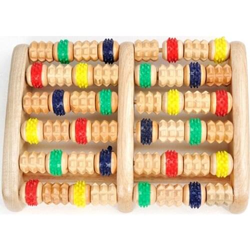 Solid Wood Household Roller Legs Wooden Body Massage Acupuncture Points Rubbed Wooden Foot Massage Foot Massage free shipping