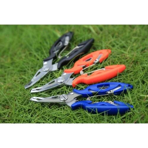 Factory out door Stainless steel curved nose fishing tongs multi functional tongs fishing scissors control device