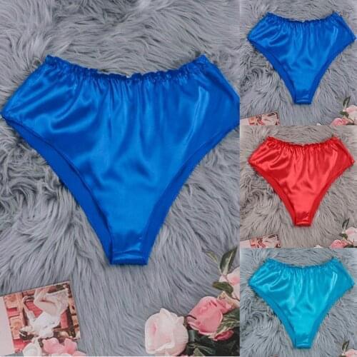 Women V-Neck Satin Sexy Stain Pajamas Bowknot Pyjamas