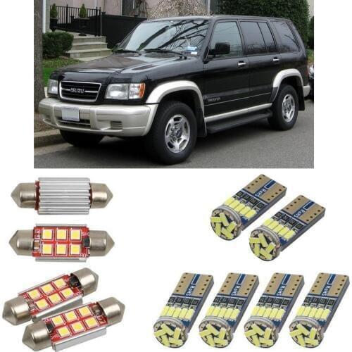 14pc Interior led Car lights For Isuzu trooper 3 bulbs for cars License Plate Light