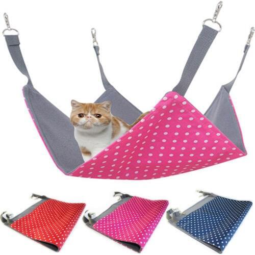 2020 New Waterproof Hanging Cat Bed Mat Soft Cat Hammock Winter Hammock Pet Kitten Cage Bed Cover Cushion Fast Shipping
