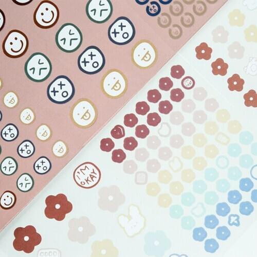 3sheets/set Bubble Cream Shape Creative Cute Stickers Transparent Waterproof Sealing Post It Diy Decorativel Sticker