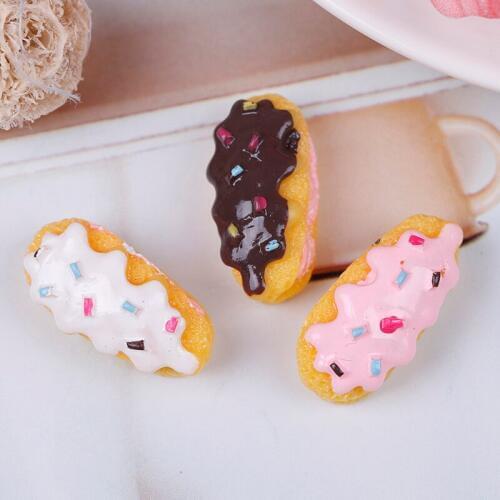 3pcs 1/12 Children Kitchen Cutting Toys Rsin Bread Cake Fast Food Pretend Play Miniature For 1/6 Doll Food Girls Kids Toy Gift