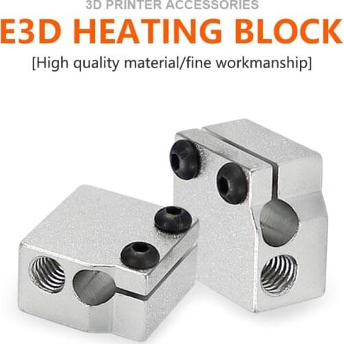 3D Printer Volcano Hot End Eruption Heater Block 1.75mm Filament V5 V6 Extruder J-head Aluminium Heated Block For Sidewinder X1