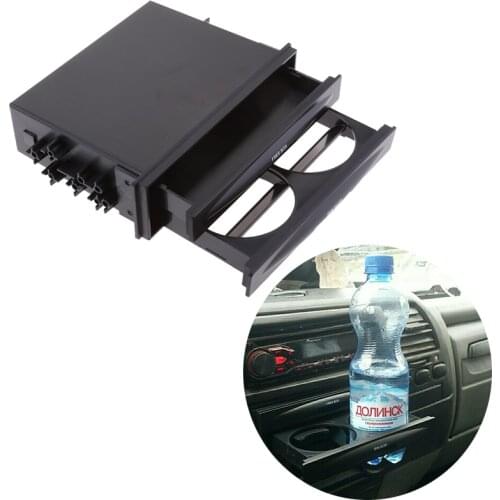 Car Drink Holder Double Din Radio For Pocket Storage Box Beverage Holder Water Bottle Holder Radio Installation Stand Mount