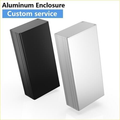 Black DIY PCB Instrument Electronic Project Box Extruded Aluminum Enclosure Case For Holding Circuit Board H05 56*60mm