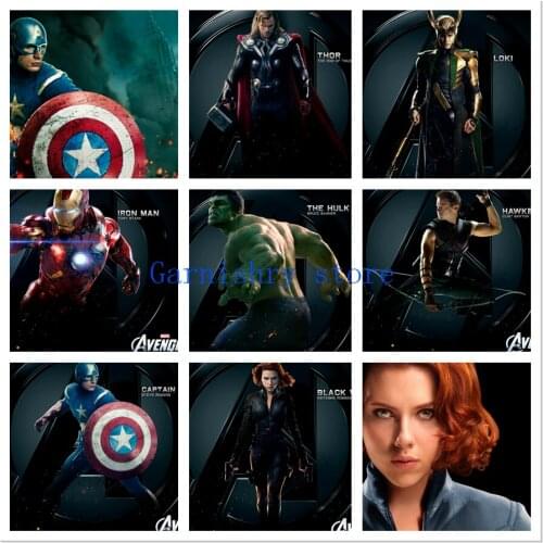 Dimond Mosaic Cross Stitch Kits Diy 5D Diamond Painting disney Diamond Embroidery Full home decor Marvel Avengers